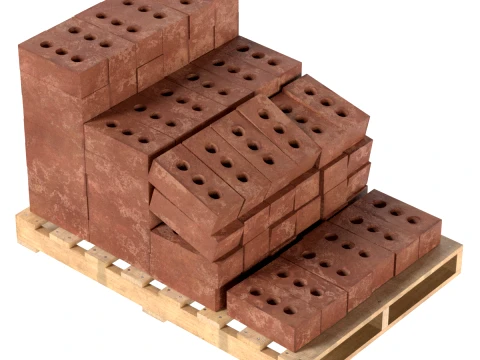Bricks Pallet 3 3D Model