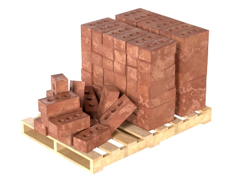 Bricks Pallet 4 3D Model
