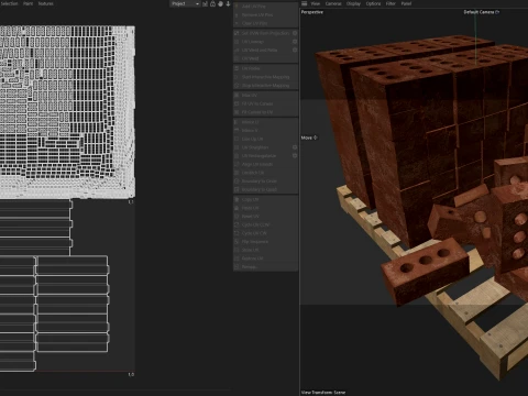 Bricks Pallet 4 3D Model