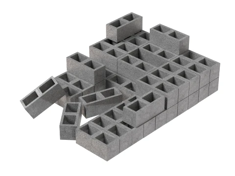 Cinder Block Pallet and Pile 3 3D Model