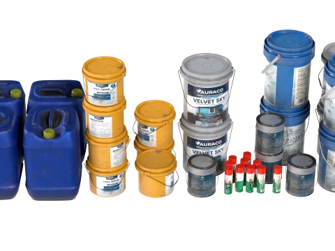 Building Material Collection 3D Model