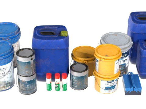 Building Material Collection 3D Model