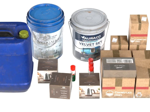 Building Material Collection 3D Model