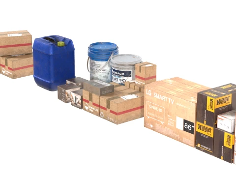 Building Material Collection 3D Model