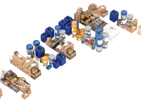 Building Material Collection 3D Model