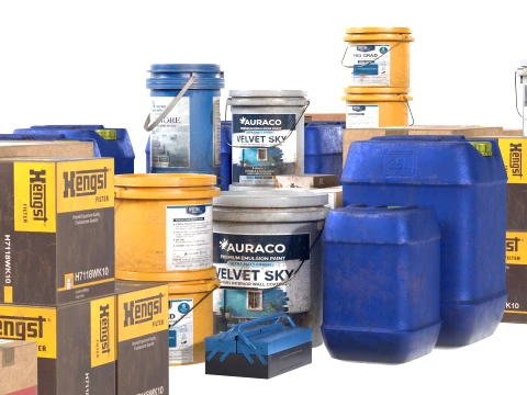 Building Material Collection 3D Model