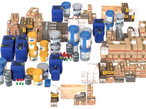 Building Material Collection 3D Model