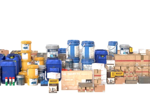 Building Material Collection 3D Model