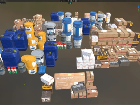 Building Material Collection 3D Model
