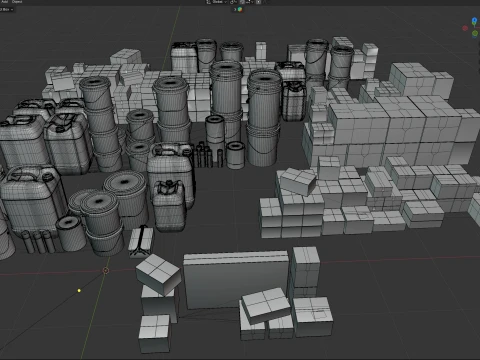 Building Material Collection 3D Model