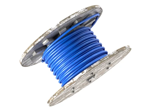 Cable Reel Blue 3D Model