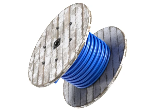 Cable Reel Blue 3D Model
