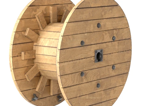 Cable Reel Empty 3D Model