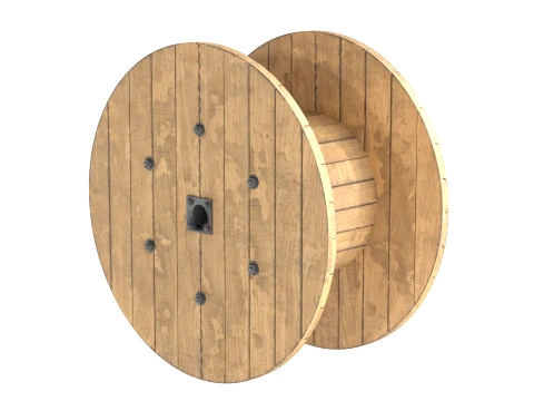 Cable Reel Empty 3D Model
