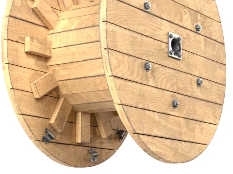 Cable Reel Empty 3D Model