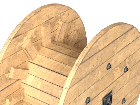 Cable Reel Empty 3D Model