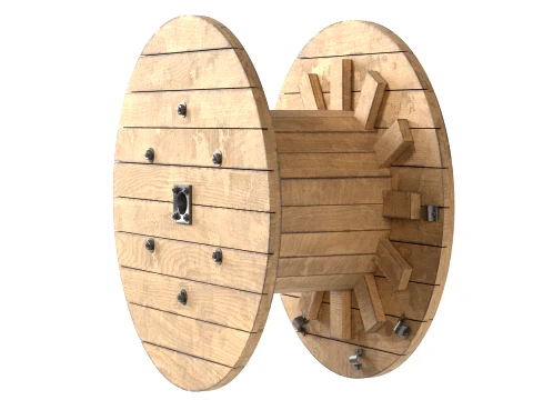 Cable Reel Empty 3D Model