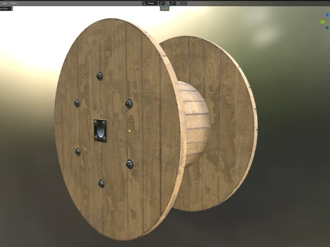 Cable Reel Empty 3D Model