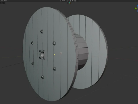 Cable Reel Empty 3D Model