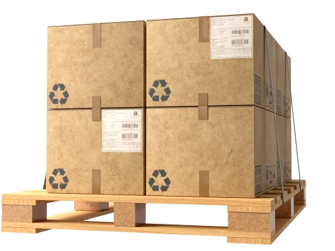 Cardboard Box Pallet 3D Model
