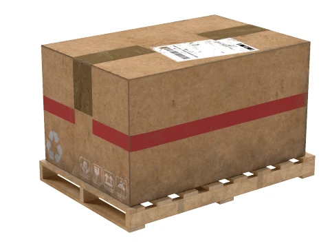 Cardboard Box Pallet 1 3D Model