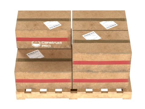 Cardboard Box Pallet 2 3D Model