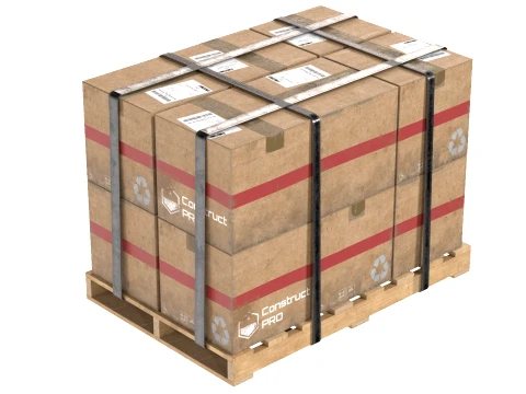 Cardboard Box Pallet 3 3D Model