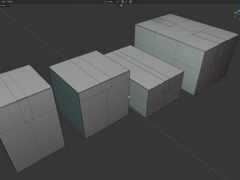 Cardboard Boxes 3D Model