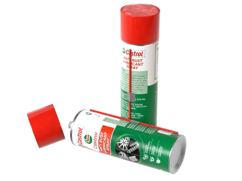 Castrol Oil Spray Bottle 3D Model