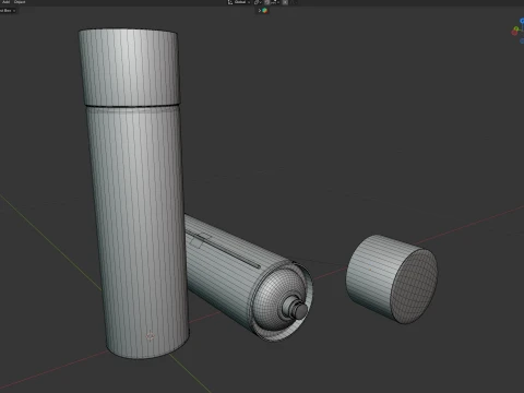 Castrol Oil Spray Bottle 3D Model