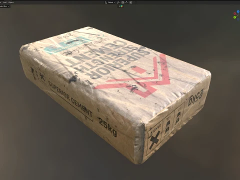 Cement Sack 3D Model