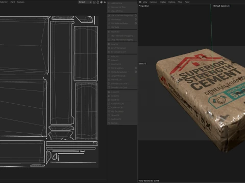 Cement Sack 3D Model