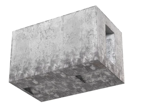 Concrete Block 3D Model