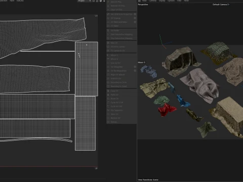 Drape Clothes Tarps 3D Model