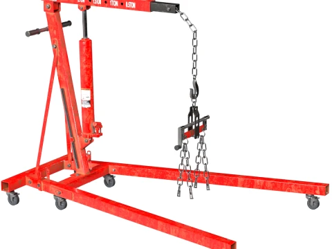 Grue d'atelier moteur Modèle 3D
