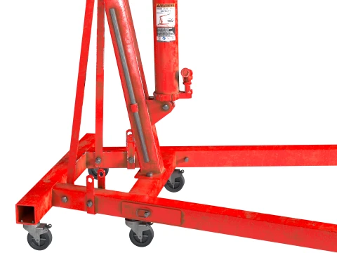 Engine Workshop Crane 3D Model