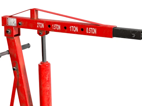 Engine Workshop Crane 3D Model
