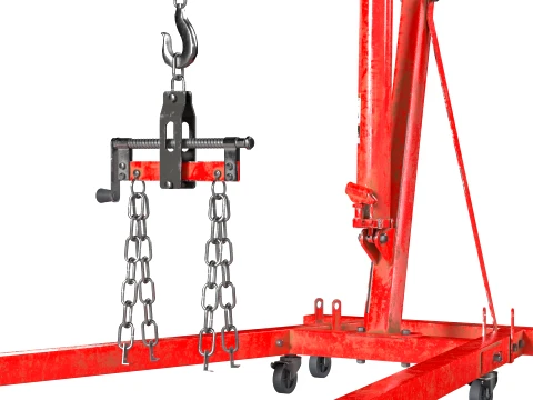 Engine Workshop Crane 3D Model