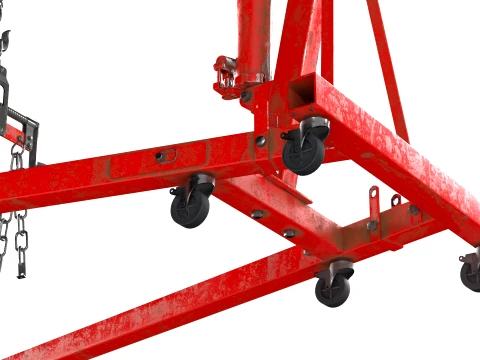 Engine Workshop Crane 3D Model