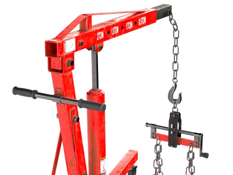 Engine Workshop Crane 3D Model