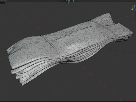 Fabric Roll 3D Model