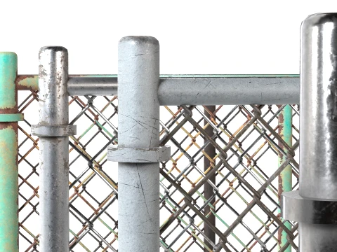 Barbed Wire Fence v1 3D Model