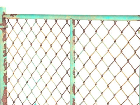 Barbed Wire Fence v1 3D Model