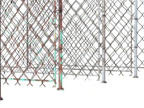 Barbed Wire Fence v2 3D Model