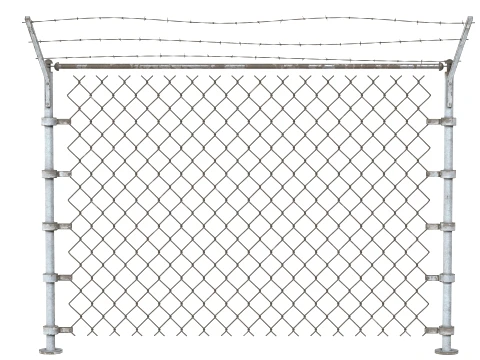 Barbed Wire Fence v4 3D Model