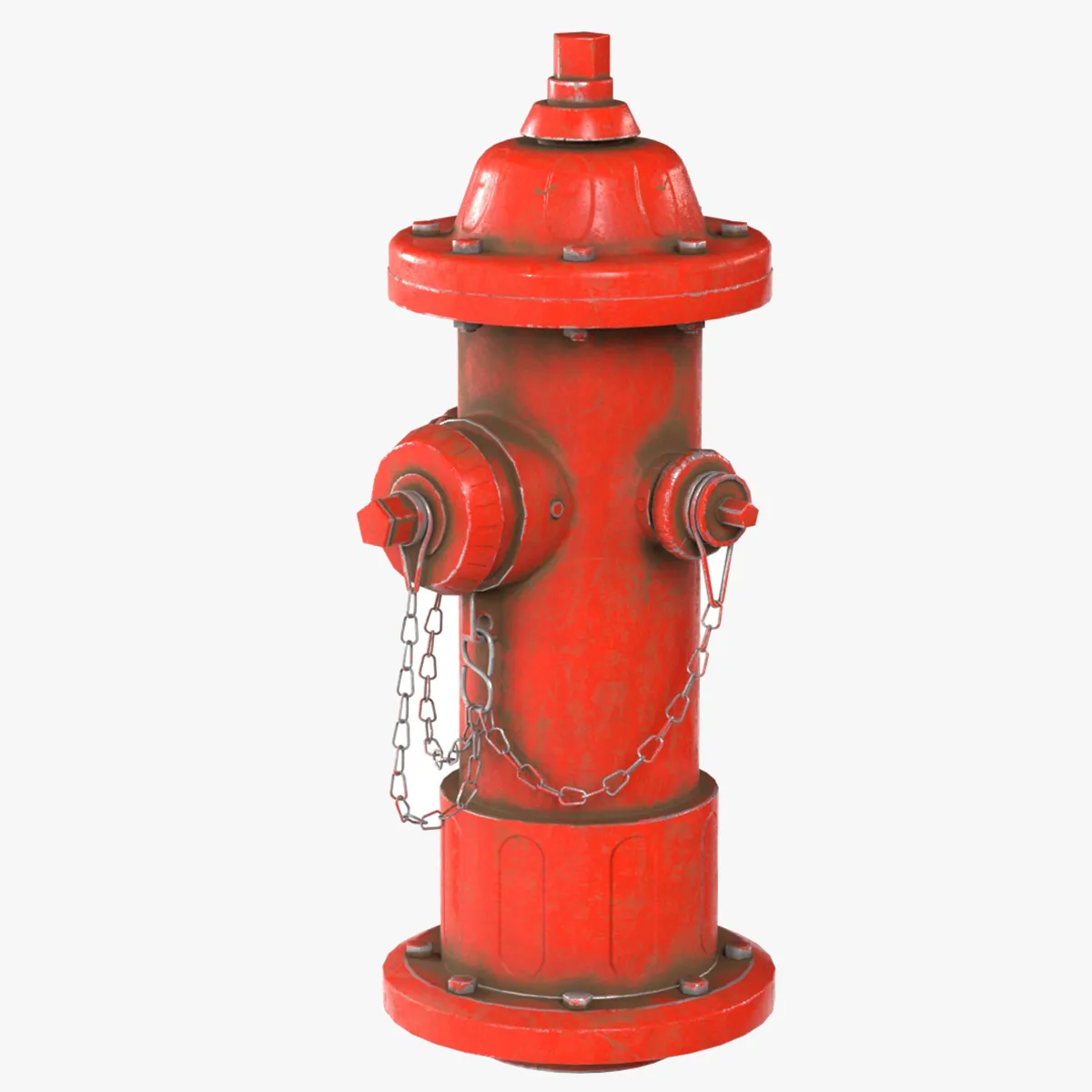 Fire Hydrant 3D Model .c4d .max .obj .3ds .fbx .stl .blend 