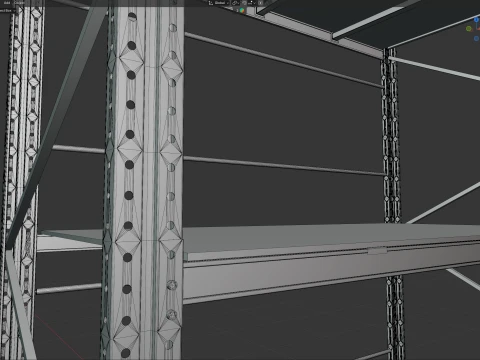 Industrial Rack 3D Model