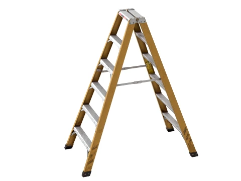5 Step Metal Ladder 3D Model