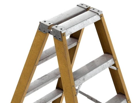 5 Step Metal Ladder 3D Model