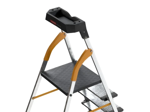 7 Step Metal Ladder 3D Model